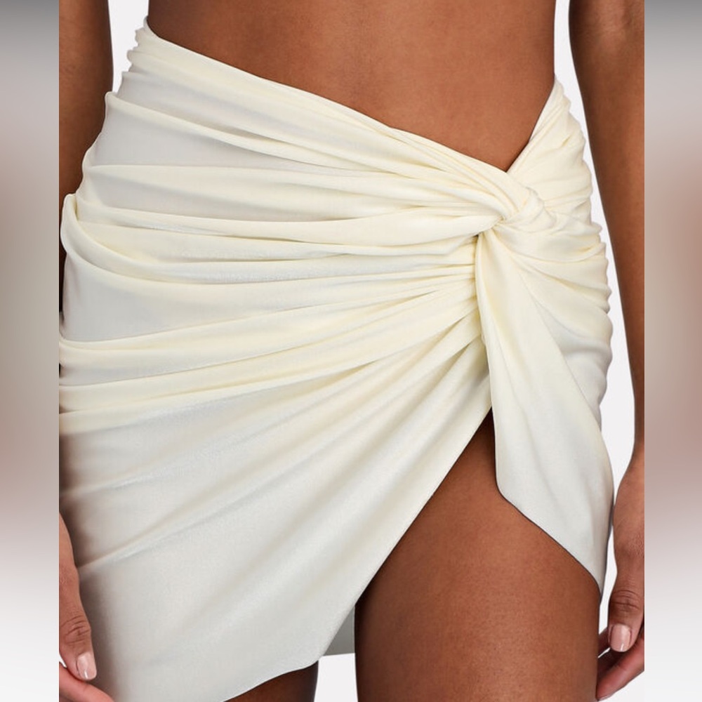 Baobab Mia Mini Pareo Skirt, off-white, size XL.
